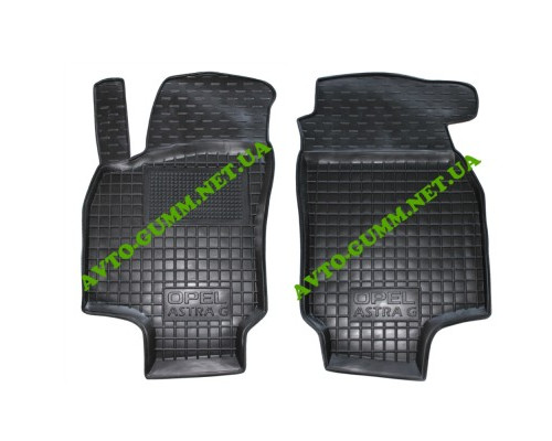 Коврики в салон, водительский + пассажир для Opel Astra G ( 1998 - 2010 ) полиуретан (AVTO-Gumm)