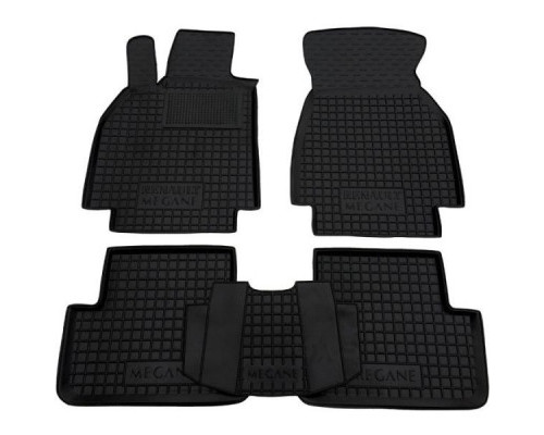 Коврики в салон для Renault Megane ll ( 2002 - 2008 ) полиуретан (AVTO-Gumm)