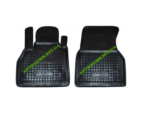 Коврики в салон, водительский + пассажир для Renault Kangoo ll ( 2009 - ) полиуретан (AVTO-Gumm)