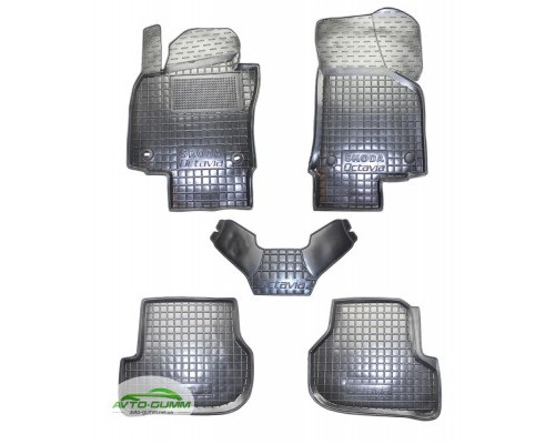 Коврики в салон для Skoda Octavia A5 ( 2005 - 2013 ) полиуретан (AVTO-Gumm)