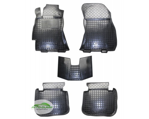 Коврики в салон для Subaru Legacy, Outback ( 2009 - 2014 ) полиуретан (AVTO-Gumm)