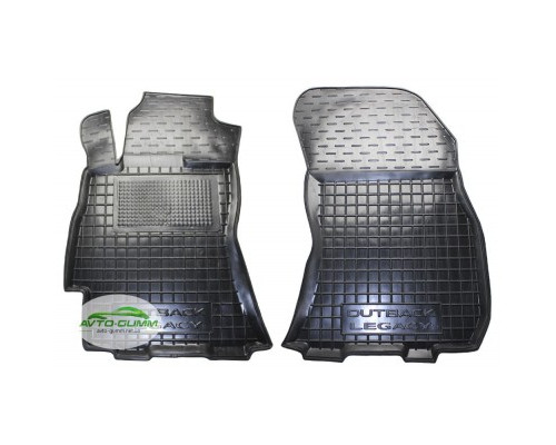 Коврики в салон, водительский + пассажир для Subaru Legacy, Outback ( 2009 - 2014 ) полиуретан (AVTO-Gumm)