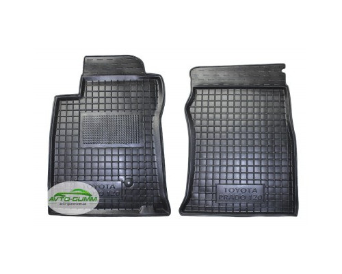 Коврики в салон, водительский + пассажир для Toyota Land Cruiser 120 (Prado) ( 2003 - 2009 ) полиуретан (AVTO-Gumm)