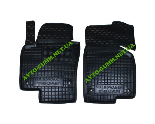 Коврики в салон, водительский + пассажир для Volkswagen Tiguan ( 2007 - 2016 ) полиуретан (AVTO-Gumm)
