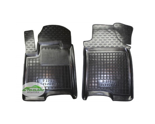 Коврики в салон, водительский + пассажир для Fiat Panda ( 2012 - ) полиуретан (AVTO-Gumm)