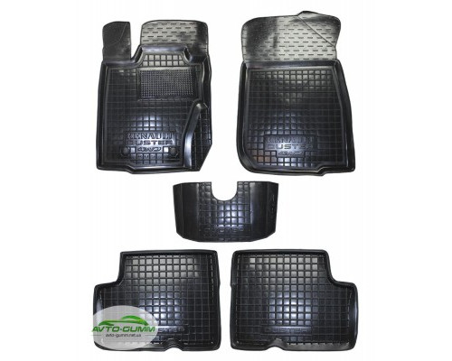 Коврики в салон для Renault Duster 4WD ( 2010 - 2014 ) (росс. сборка) полиуретан ( Avto-Gumm )