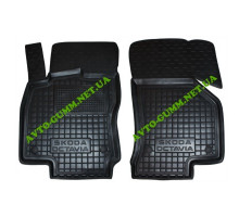 Коврики в салон, водительский + пассажир для Skoda Octavia A7 ( 2013 - 2020 ) полиуретан (AVTO-Gumm)