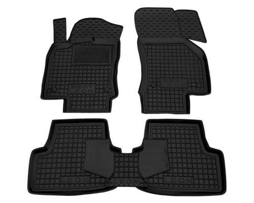 Коврики в салон для Seat Leon ( 2012-) (5 дв) полиуретан (AVTO-Gumm)