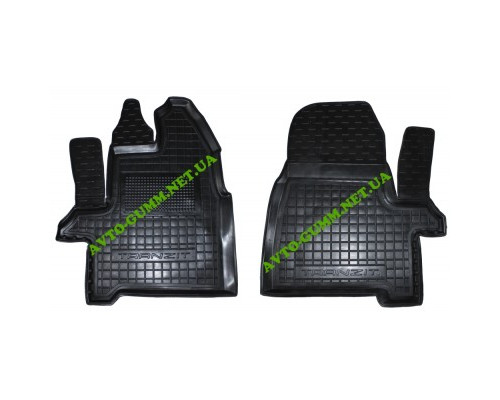 Коврики в салон, водительский + пассажир для Ford Transit (2013-) 1+2 полиуретан ( Avto-Gumm )