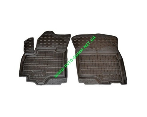 Коврики в салон, водительский + пассажир для Suzuki SX-4 ( 2013 - ) полиуретан ( Avto-Gumm )