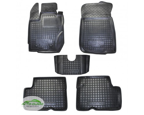 Коврики в салон для Renault Duster 2WD,4WD ( 2015 - 2018 ) (Евро. сборка) полиуретан ( Avto-Gumm )