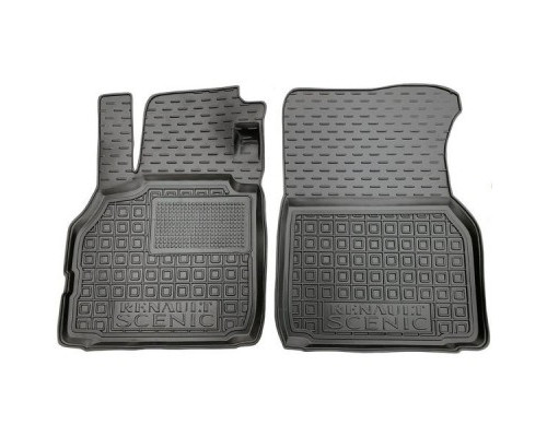 Коврики в салон, водительский + пассажир для  Renault Scenic II ( 2003 - 2008 ) полиуретан ( AVTO-Gumm )