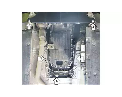 Защита картера M00218 КПП BMW 1-SERIES I E87 ХЭТЧБЕК 2004-2013ГГ.