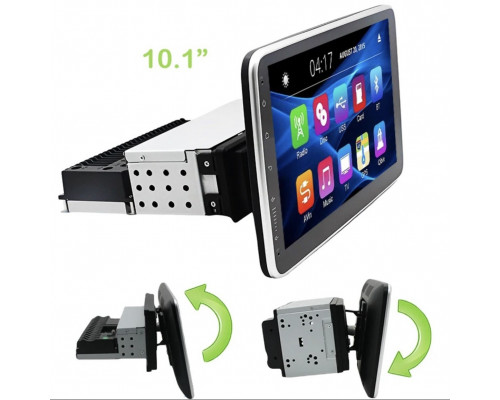 Автомагнитола Android MP5 10.1" Single DIN с поворотным экраном 360° и GPS