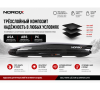 Cutie-Box auto TUMAR 800L negru  204×90×35
