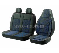Huse scaun auto Pilot "BUS 2+1", pentru microbuz (albastru)