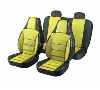 Huse scaun auto Pilot Lanos galben (pentru 4 locuri)