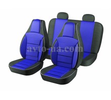 Авточехлы Пилот Lanos синие (на 4 сиденья)
