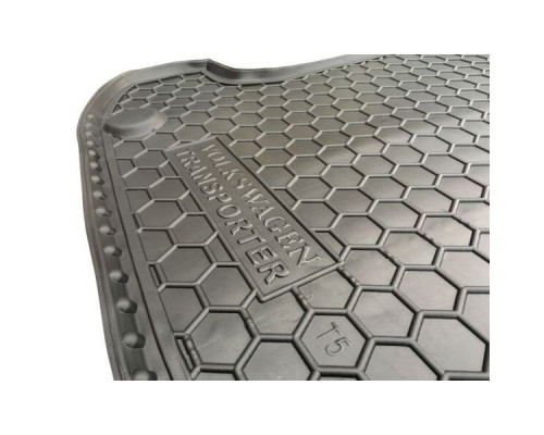 Автомобильный коврик в багажник Volkswagen T5 2010- (удлиненная база без печки) Caravelle (Avto-Gumm)