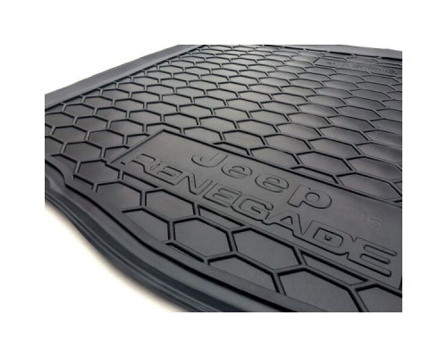 Автомобильный коврик в багажник Jeep Renegade 2015- нижняя полка (Avto-Gumm)