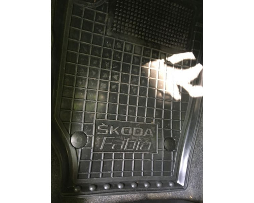 Водительский коврик в салон Skoda Fabia 2 2007- (Avto-Gumm)