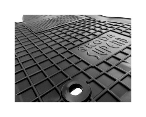 Водительский коврик в салон Skoda SuperB 2001-2008 (Avto-Gumm)