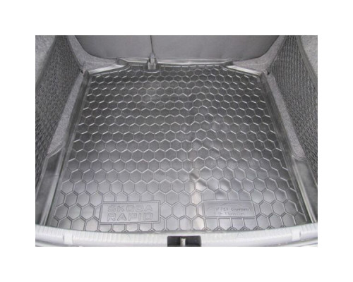 Автомобильный коврик в багажник Skoda Rapid 2013- Liftback (Avto-Gumm)
