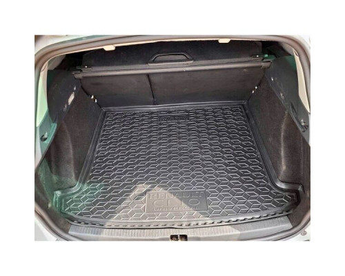 Автомобильный коврик в багажник Renault Clio 4 2012- Universal верхняя полка (AVTO-Gumm)