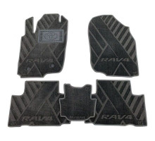 Текстильные коврики в салон Toyota RAV4 2006-2009 (X) серые AVTO-Tex