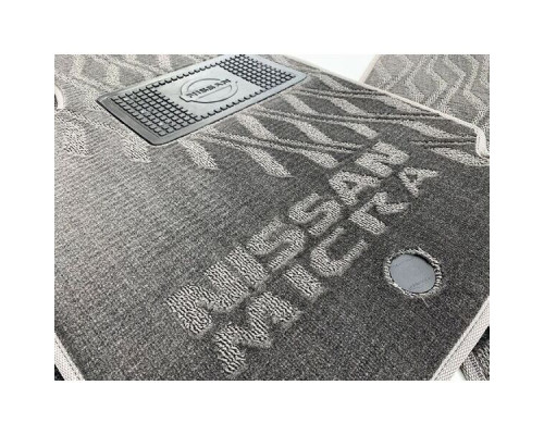 Текстильные коврики в салон Nissan Micra (K12) 2002- (V) серые AVTO-Tex