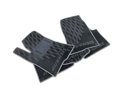 Текстильные коврики в салон Toyota Avensis 2003-2009 (V) серые AVTO-Tex