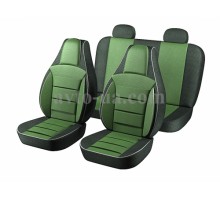 Авточехлы универсальный Пилот «CLASSIC» зеленый (на 4 сиденья)