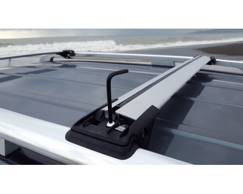 Багажные поперечины для рейлингов c просветом Erkul Wingcarrier V1, серебристые, Erkul, Серебристый, 01.WCA.120.CM.V1.G