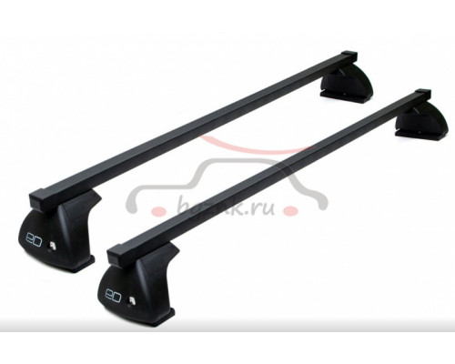 Багажник на крышу для Ford Tourneo Custom/Ford Transit 2013 IV, Евродеталь, Чёрный, ED2-201F+ED7-250S+ED11-008