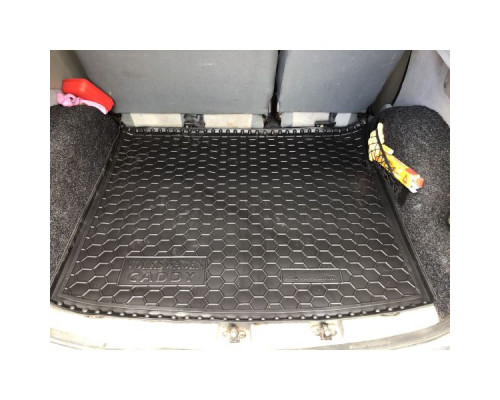 Автомобильный коврик в багажник Volkswagen Caddy 2004- (Avto-Gumm)