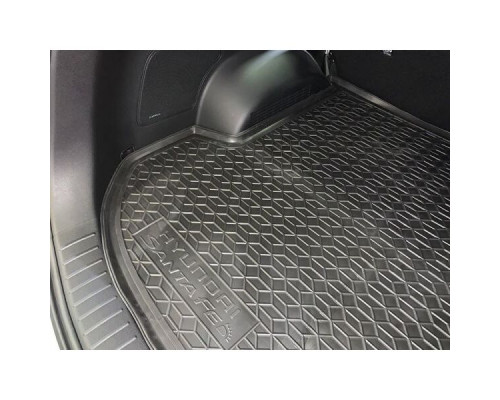 Автомобильный коврик в багажник Hyundai Santa Fe 2018- 5 мест (Avto-Gumm)