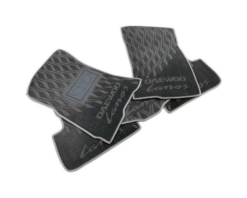 Текстильные коврики в салон Daewoo Lanos 1996- (V) серые AVTO-Tex