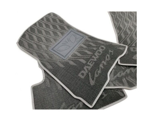 Текстильные коврики в салон Daewoo Lanos 1996- (V) серые AVTO-Tex
