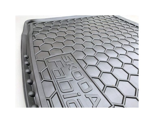 Автомобильный коврик в багажник Skoda Fabia 3 2015- Hatchback (Avto-Gumm)