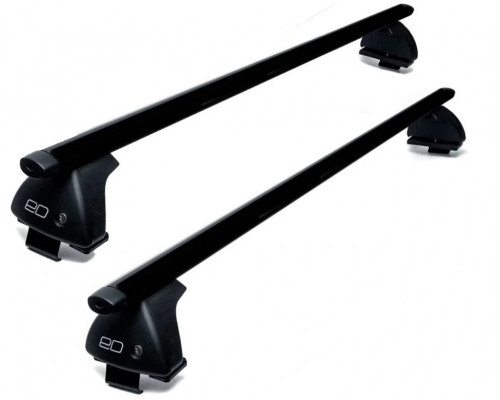 Багажник на крышу для Daewoo Matiz 2000-2015, Евродеталь, Чёрный, ED2-201F+ED7-610B+ED10-019
