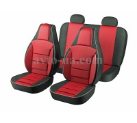 Huse scaun auto Pilot «Cherry Amulet» roșu (pentru 4 locuri)
