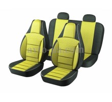 Huse scaune Pilot «Dacia Logan» galben (pentru 4 locuri