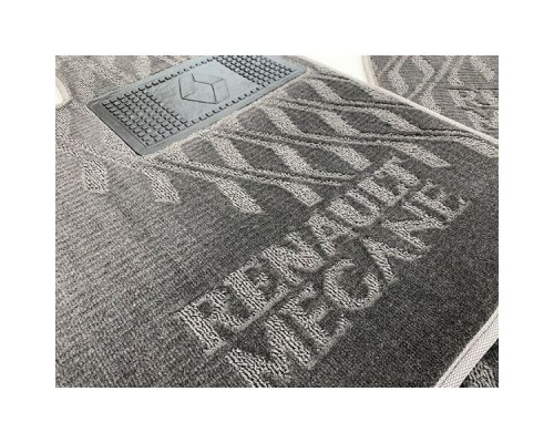 Текстильные коврики в салон Renault Megane 2 2003- Sd/Un (V) серые AVTO-Tex