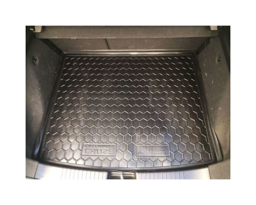 Автомобильный коврик в багажник Chevrolet Cruze 2011- Hatchback (Avto-Gumm)