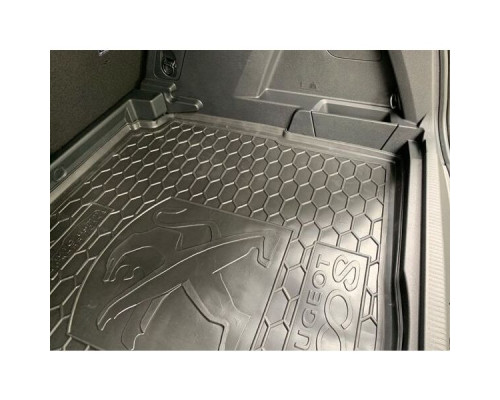 Автомобильный коврик в багажник Peugeot 3008 2017- нижняя полка (Avto-Gumm)