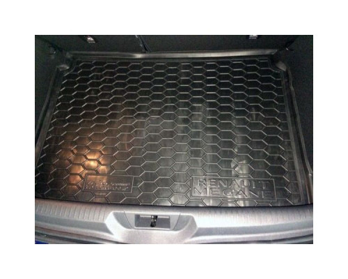 Автомобильный коврик в багажник Renault Megane 4 2016- Hatchback (Avto-Gumm)