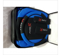 Чехлы сидений Type-R синие с рулем дутые