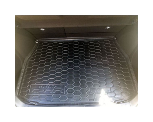 Автомобильный коврик в багажник Toyota C-HR 2017- (Avto-Gumm)