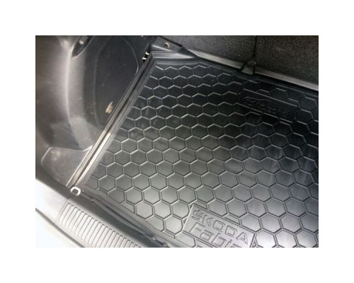 Автомобильный коврик в багажник Skoda Fabia 2 2007- Hatchback (Avto-Gumm)