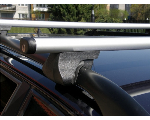 Багажник аэродинамический на рейлинги Amos Alfa Alu